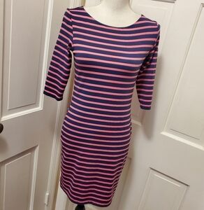 Saint James France Propriano STRIPED Knit Dress Size XS, Preppy, colorful